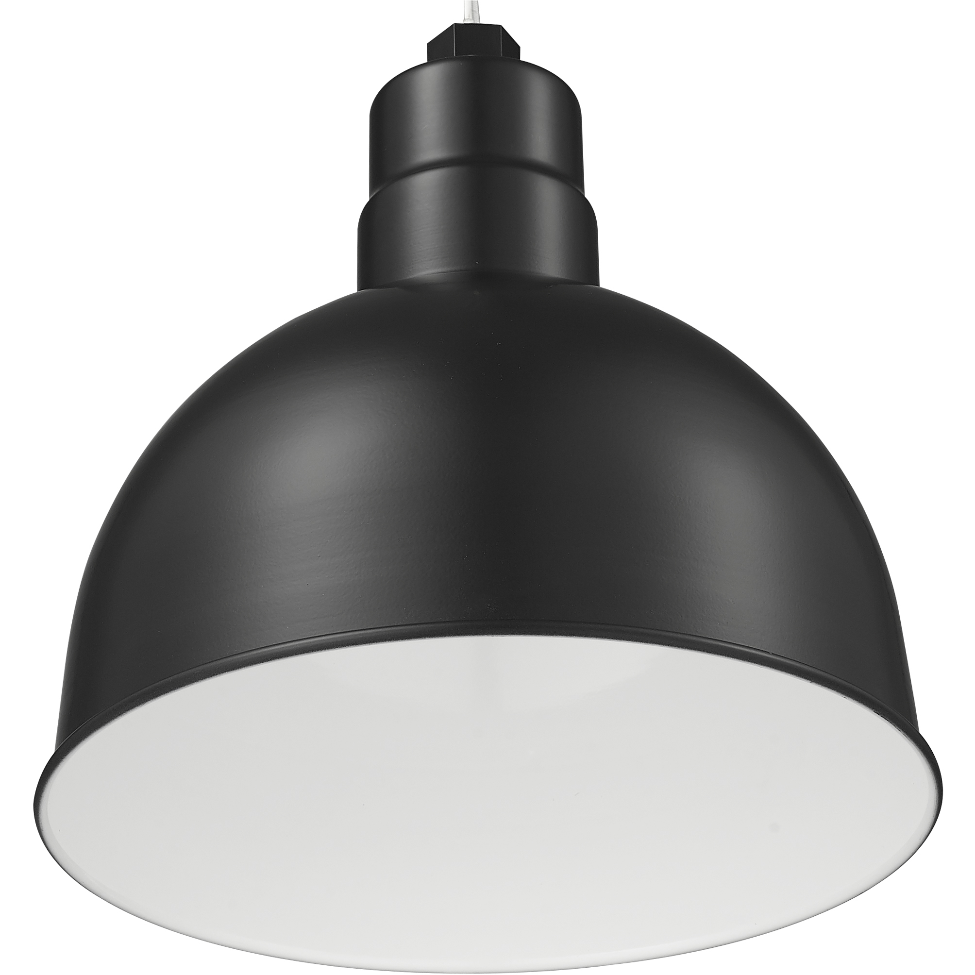 R Series Satin Black 12 inch Deep Bowl Shade